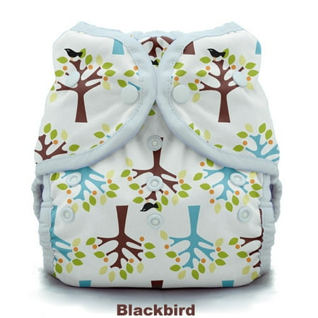 Thirsties Duo Wrap w/ Snaps - Size Two - Blackbird