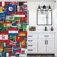 thumbnail image 4 of Flags Of All Countries Of The World-1 Shower Curtain Ornament Bathroom Curtains with Fabric Bathroom Decor, 4 of 6