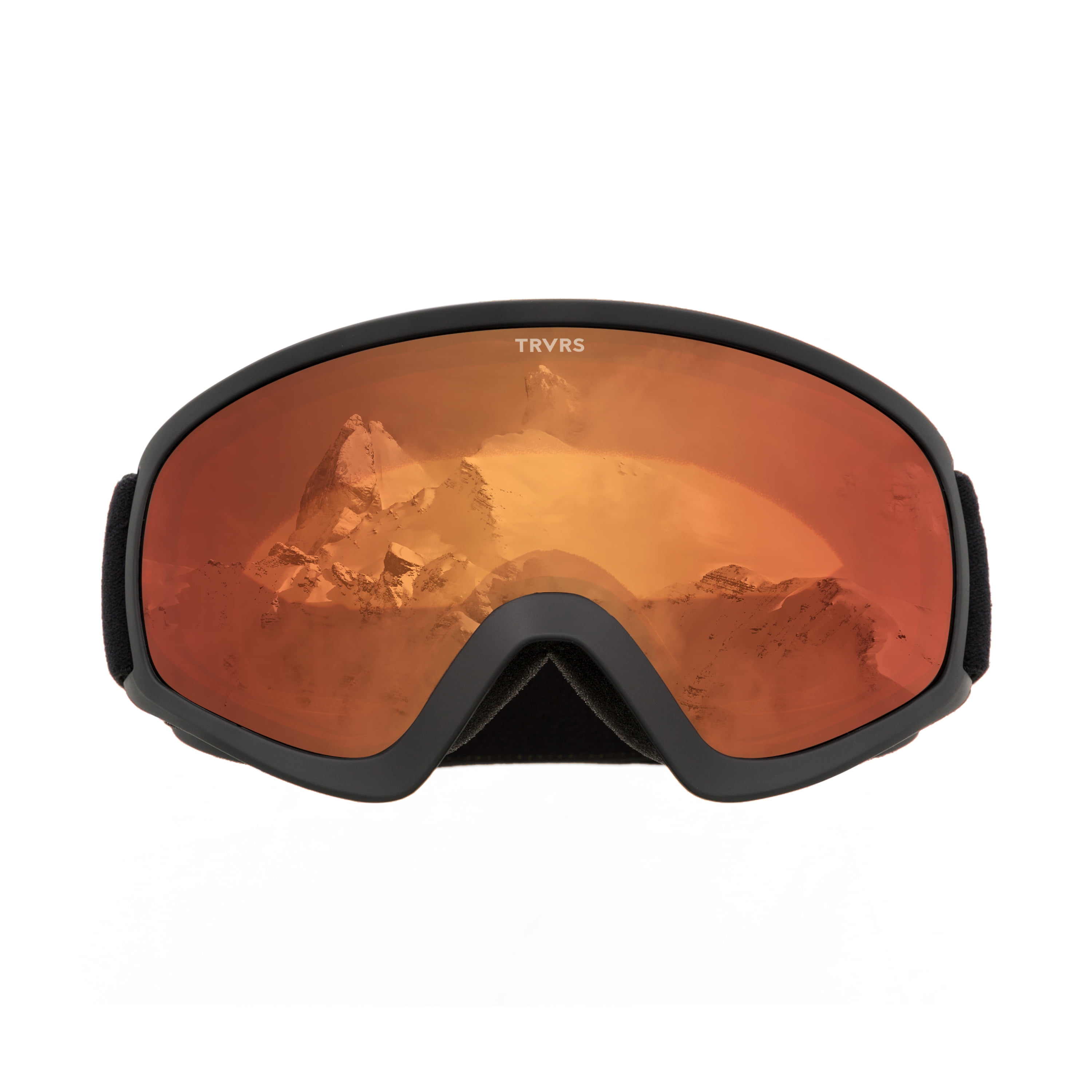 Traverse Iris Youth Ski, Snowboard, and Snowmobile Goggles, Black & Ember by Traverse