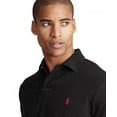 thumbnail image 3 of Polo Ralph Lauren Men's Custom Slim Fit Mesh Polo, Black - Medium, 3 of 3