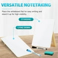 thumbnail image 5 of Glass Desktop Whiteboard with Reversable Stand 9.4x6.85 in Tabletop Small Portable Dry Erase White Board Easel with Adjustable Wood Stand Reusable Desk Notepad for Home Office Supplies, 5 of 9