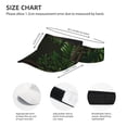 thumbnail image 3 of Daiia Framed Greenery Wall Art Pattern Sport Sun Visor Hats Visor Cap Adjustable Empty Top Baseball Cap Cotton Ball Caps for Women and Men, 3 of 7