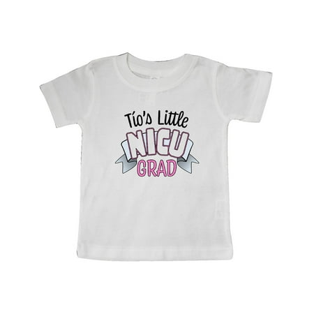 

Inktastic Tío s Little Nicu Grad in Pink with Banner Gift Baby Boy or Baby Girl T-Shirt