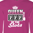 thumbnail image 4 of Inktastic Queen of the Slots Long Sleeve T-Shirt, 4 of 5