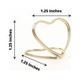 thumbnail image 2 of Balsa Circle 10 Gold 1" Metal Table Number Sign Holders Heart Place Card Stands Party Events Decorations, 2 of 8