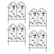 thumbnail image 2 of metálicas para jardín de 4 piezas, metálicas para jardín, resistentes a la oxidación, barrera para animales Negro, 2 of 8