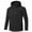 Black, variant on fheaev Rain Jacket for Men Waterproof Raincoat Softshell Windproof Interchange Jacket Outdoor Jacket Windbreaker Drawstring Hooded jackets for Men Hiking Cycling Travel