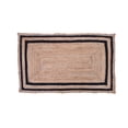 thumbnail image 2 of Indian Handmade Braided Pure Jute with Black Border Design Area Rugs , Floor Decor Carpet Size 8 x 11 Feet ( 240 cm x 330 cm ), 2 of 5