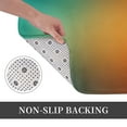 Bathroom Rugs Mat Orange To Teal Gradient Entryway Indoor Door Mat