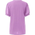 thumbnail image 5 of Cute Summer Tops for Women 2024 Trendy for Work Knit Tops Short Sleeve Women Blouses Casual Tops Fashion Blouses Women, 5 of 8