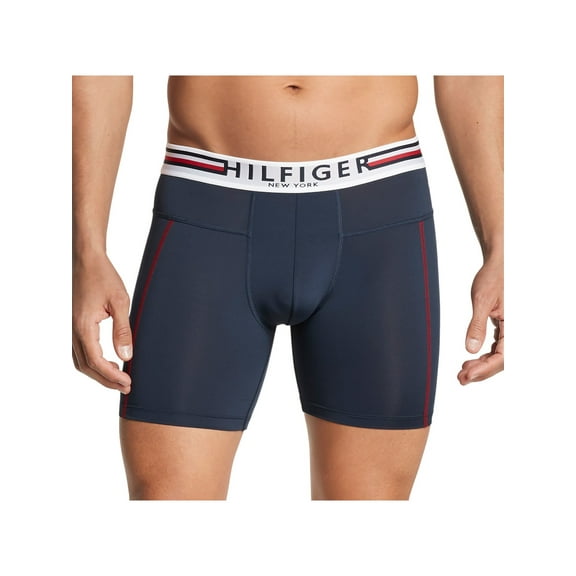 TOMMY HILFIGER Intimates Navy Contour Pouch  Quick-Dry Micro Boxer Brief Underwear S