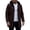 Coffee, variant on Lauruss Men's Hooded Warm Winter Coat, Thick Solid Coat with Collar and Lining