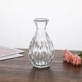 thumbnail image 5 of Clear Glass Bud Vase, Small Decorative Floral Vessel, Modern Table Centerpiece Vase, Transparent Flower Holder, Elegant Accent for Living Room, Bedroom, Office, Wedding & Home Floral Arrangement, 5 of 7
