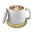 thumbnail image 1 of Zootealy USB Cup Warmer With Mug Winter 55°C Constant Temperature Desk Coffee Mug Warmer with Lid Desktop Heating Plate Cup Warmer for Coffee Milk Tea Water for Office Home Desk Use, 1 of 6