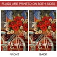 thumbnail image 3 of American July 4th Patriotic Bicycle House Flag Decorative Summer Glory Flowers Farmhouse Rustic Yard Outdoor Decor 28x40 Inch, 3 of 6