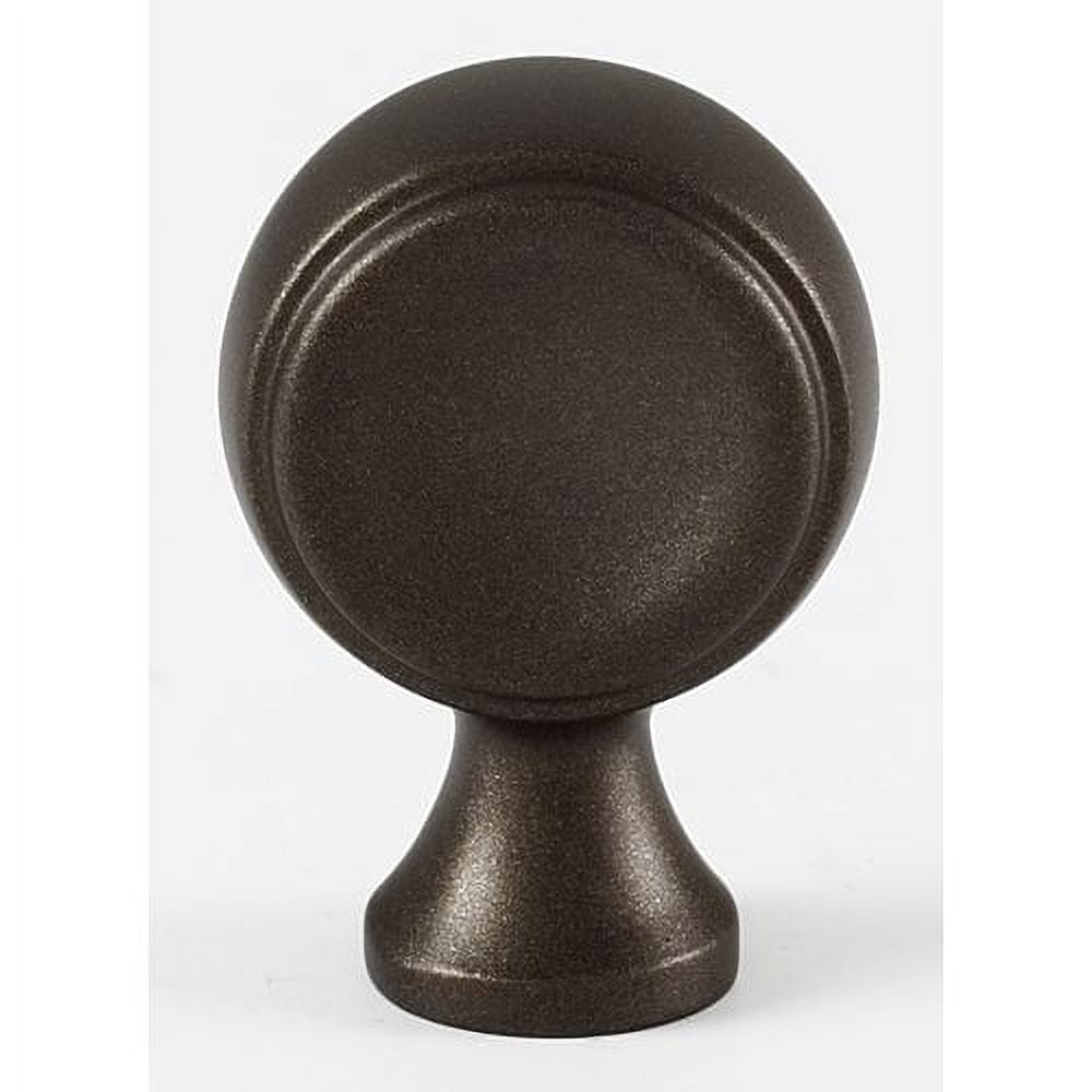 Alno A980-BARC Royale 7/8" Solid Brass Elegant Side Disc Cabinet Knob / Drawer Knob -