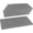 10-Slot Inserts - Gray, variant on 5 Pack 50-Slot Gray Liner Jewelry Storage Tray Inserts 14.75x8.25x1 Inches - Jewelry Pads