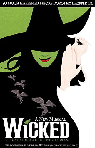 Wicked The Musical Theatre Repro Poster 