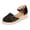 Black, variant on Platform Espadrilles for Women Closed Toe Woven Wedge Sandals Breathable Hollow out Upper Comfy Arch Support Footbed Ankle Strap Beach Shoes Silver Size 7.5