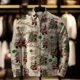 thumbnail image 3 of Suéter navideño para hombre 2024, cárdigan holgado con estampado 3D, ropa de abrigo informal de invierno, chaqueta elegante para las fiestas, ropa navideña para hombre, 3 of 5