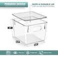 thumbnail image 3 of Sorbus Clear Storage Bins - Multi-Purpose Organizers for Kitchen, Pantry, Fridge, and Cabinet (Medium, 4 Pack), 3 of 9