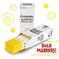 thumbnail image 3 of Marcadores de línea amplia Crayola amarillos paquete de 12, 3 of 3