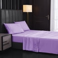 thumbnail image 1 of Bedding sheets, solid color brushed sheets, bed kasa home textile bed on four sets, 1 of 5