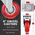 thumbnail image 2 of Placa giratoria Caster Wheels Online Best Service de 4 pulgadas, roja, 2 of 6