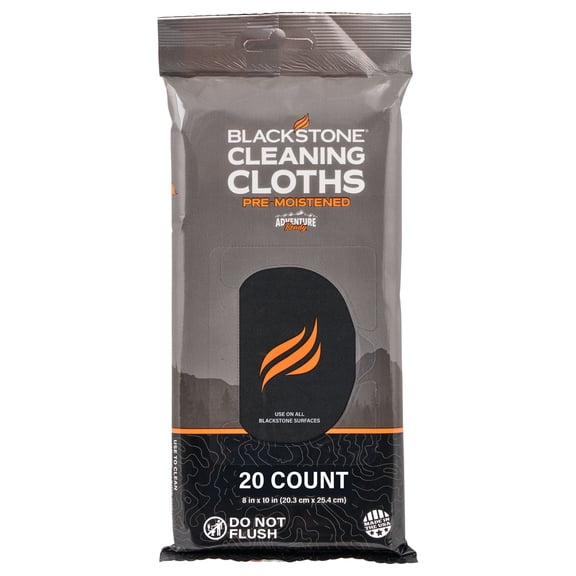 Blackstone Griddle Cleaning Cloths (Pre-Moistened), 20 Count