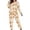 2Khaki, variant on Xijirk Women Halloween Pajama Set Long Sleeve Boat Neck Top with Jogger Pants Bat Polka Dot Print Loungewear for Sleepwear and Holiday Party,Light Yellow,XXL