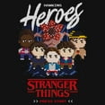 thumbnail image 2 of Netflix Girls' Stranger Things 8 Bits Hawkins Heroes Friend Group T Shirt, 2 of 4
