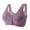 Purple bras, variant on Pimelu Bras for Women Wireless Bras Womens Full Figure Bras Seniors Comfort Plus Size Front Closure Underwear Bralettes Ladies Daily Wireless Bra