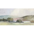 thumbnail image 2 of Purinton, Julia 24x14 White Modern Wood Framed Museum Art Print Titled - Distant Lake Neutral Crop, 2 of 4
