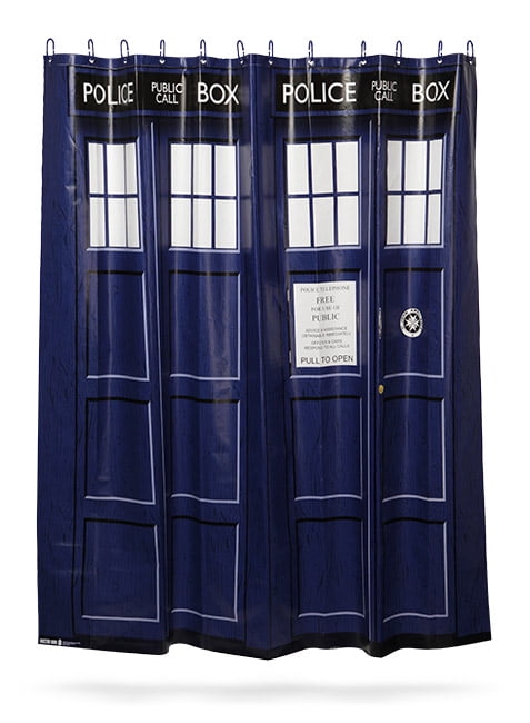 Dr Who Tardis Shower Curtain Walmart Com