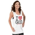thumbnail image 3 of God Loves Me Jesus Christian Faith Tank Top Tee Shirt Women Brisco Brands S, 3 of 6