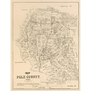 Polk County Texas - Walsh 1879 - 23 x 29.81