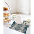 thumbnail image 4 of Blue Boho Floral Kitchen Dish Towels for Drying Dishes Set of 4, Vintage National Flower Waffle Weave Microfiber Hand Tea Bathroom Towels Quick Dry & Absorbent Towel 12x12, 4 of 7