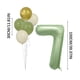 thumbnail image 5 of Set De Globos Numéricos, Dígitos De Aluminio, Decoración Para Fiestas, Celebraciones, Cumpleaños, Aptos Para Helio, Incluye Globos Surtidos Y Cinta, 5 of 8