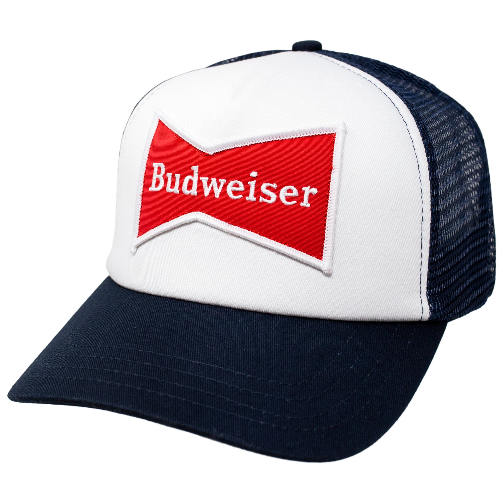 Details about   BUDWEISER Bow Logo Box Hat Capstone Strapback USA Made 21st Century Panel 