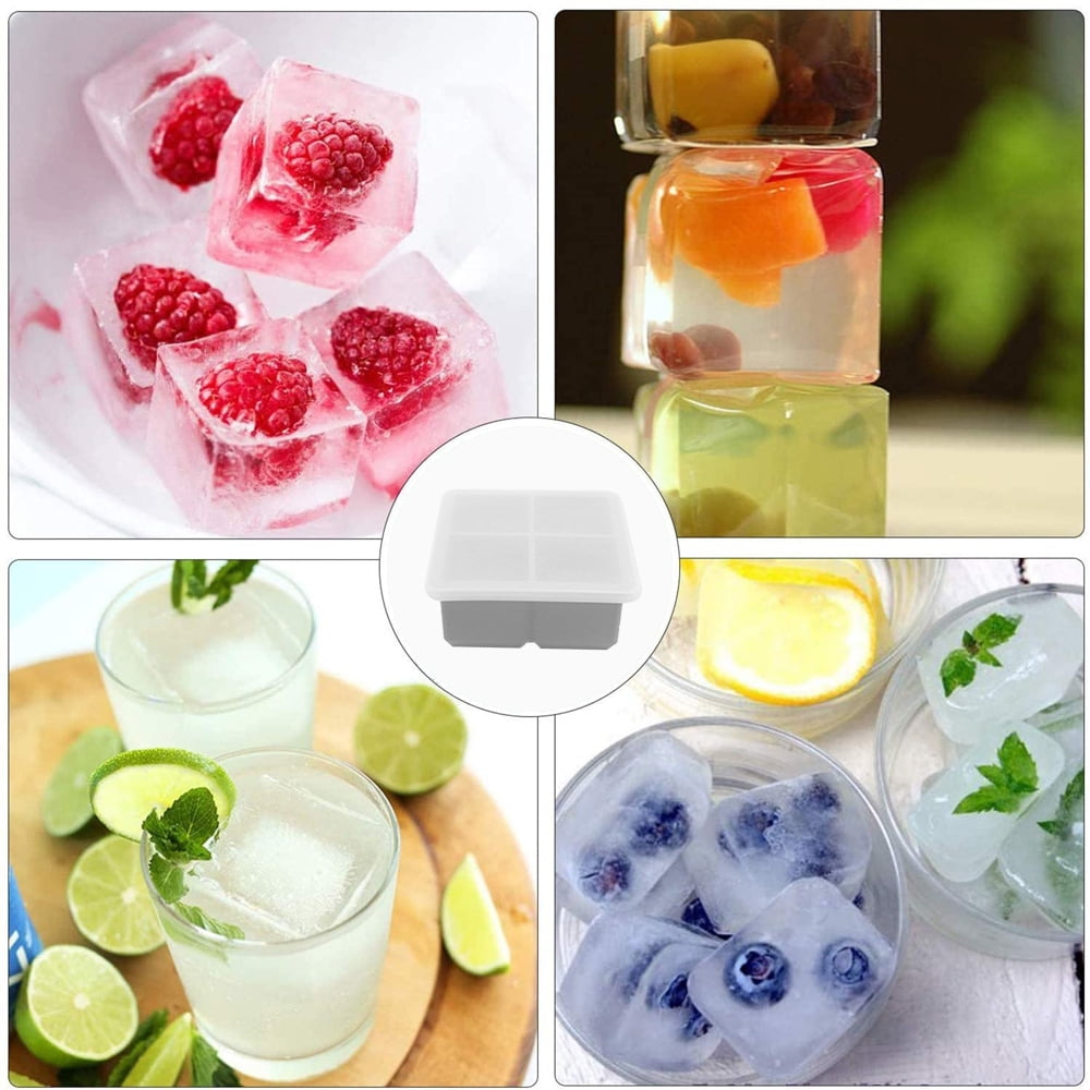 Silicone Freezer Molds with Lids & Measurement Lines, Makes 8 Perfect 1 Cup Portions, Food Freezing Storage Containers for Soup, Pasta Sauce, Broth.
