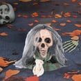thumbnail image 5 of Voice Activated Walking Ghost Skull Decoration – Light Up Halloween Prop with Sound, Motion & Glowing Eyes – Horror Animatronic for Porch, Backyard, Party or Haunted House, 5 of 5