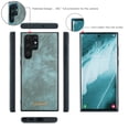 thumbnail image 6 of TECH CIRCLE Samsung Galaxy S22 Ultra Case,Galaxy S22 Ultra Wallet Case with Card Holder Kickstand Zipper Pocket Lanyard Strap Wristlet PU Leather Flip Case Wallet for Galaxy S22 Ultra 6.8 inch,Green, 6 of 10