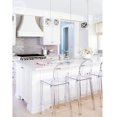thumbnail image 5 of Heavenly Collection Clear Plastic Counter Stool SET OF 4, 5 of 5