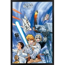 Star Wars: Manga Madness - Hoth Wall Poster, 14.725" x 22.375" Framed