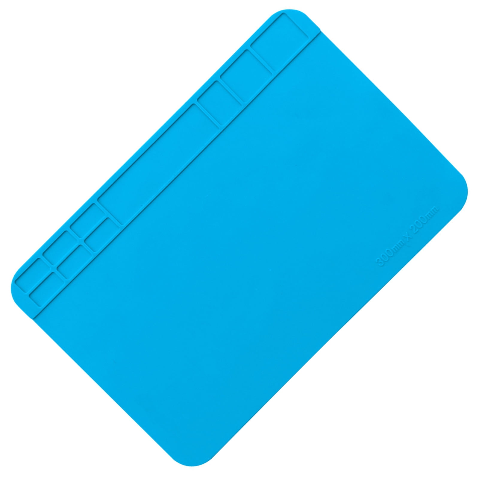 Mumusuki Heat Soldering Station Mat – 13.8x9 Inch Silicone Repair Pad, Heat Resistant Up To 500°C, For Electronics & Stained Glass