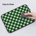 thumbnail image 5 of Pofeuu Green Argyle Plaid Print Laptop Carrying Case,13-15-Inch Laptop and Tablet, Sleek Design, Durable and Water-Repellent Fabric, Business Casual or School-15 inch, 5 of 8