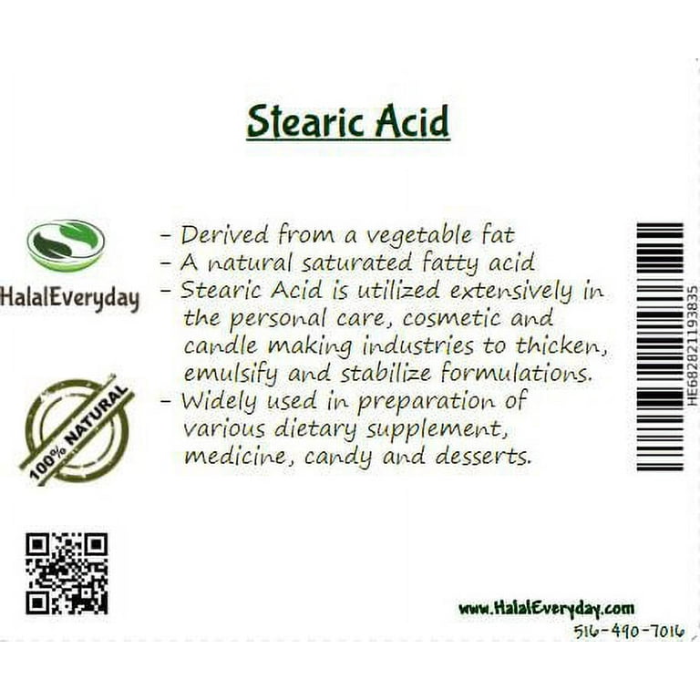 Stearic Acid for Candlemaking - 8oz
