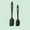 Black Silicone Spatula Large + Small, variant on The Ultimate Kitchen Tool: Large Silicone Spatula - Heat Resistant, Non Stick & Stainless Steel Core!