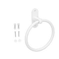 thumbnail image 1 of Towel Holder Rings, White Bathroom Towel Holder Elegant Style Space Saving Circle Design Simple Installation  for Home for Hotel, 1 of 7