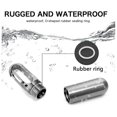 thumbnail image 2 of Small Pocket Pill Box Keychain,portable Waterproof Pill Case Stainless Steel Travel Pill Container, 2 of 5